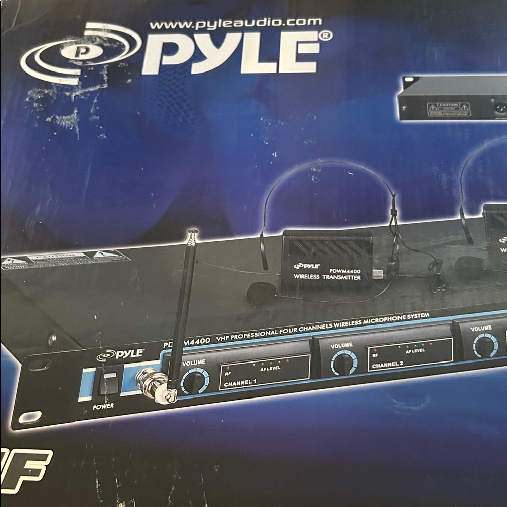 Black Wireless Microphone System